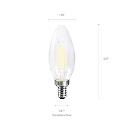 SYLVANIA ECO LED B10 Light Bulb, 50W = 3.5W, 7