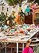 Talking Tables Floral Fiesta Floral Paper Drinks Parasols for a BBQ, Luau, or Summer Party, Multicolor (24 Pack)