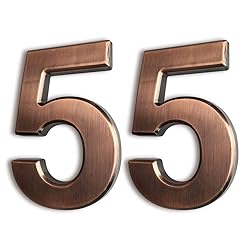 HopeWan 4" Mailbox Numbers #5, Self Adhesive Door
