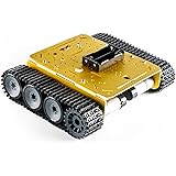 Swaytail Professional TP200 Metal Robot Tank Car Chassis Kit by 2pcs Encoder DC Motor for Arduino Raspberry Pie Microbit, Tra