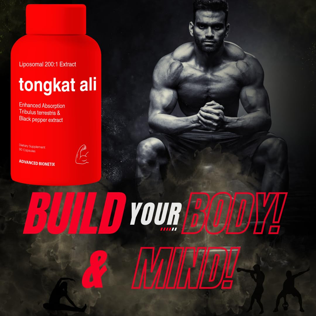 Liposomal Longjack Tongkat Ali Extract Capsules 200x Strength | 200,000 mg | Strength, Drive, Performance & Muscle Mass