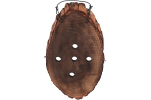 HANABASS Wooden Wall Planter Natural Solid Wood Staghorn Fern Mounting Board for Orchids Succulents and Climbing Plants Rustic Aesthetic Decor for Home Office and Hotel