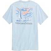Vineyard Vines Men's Sunset Regatta Scene Short-Sleeve Pocket Tee