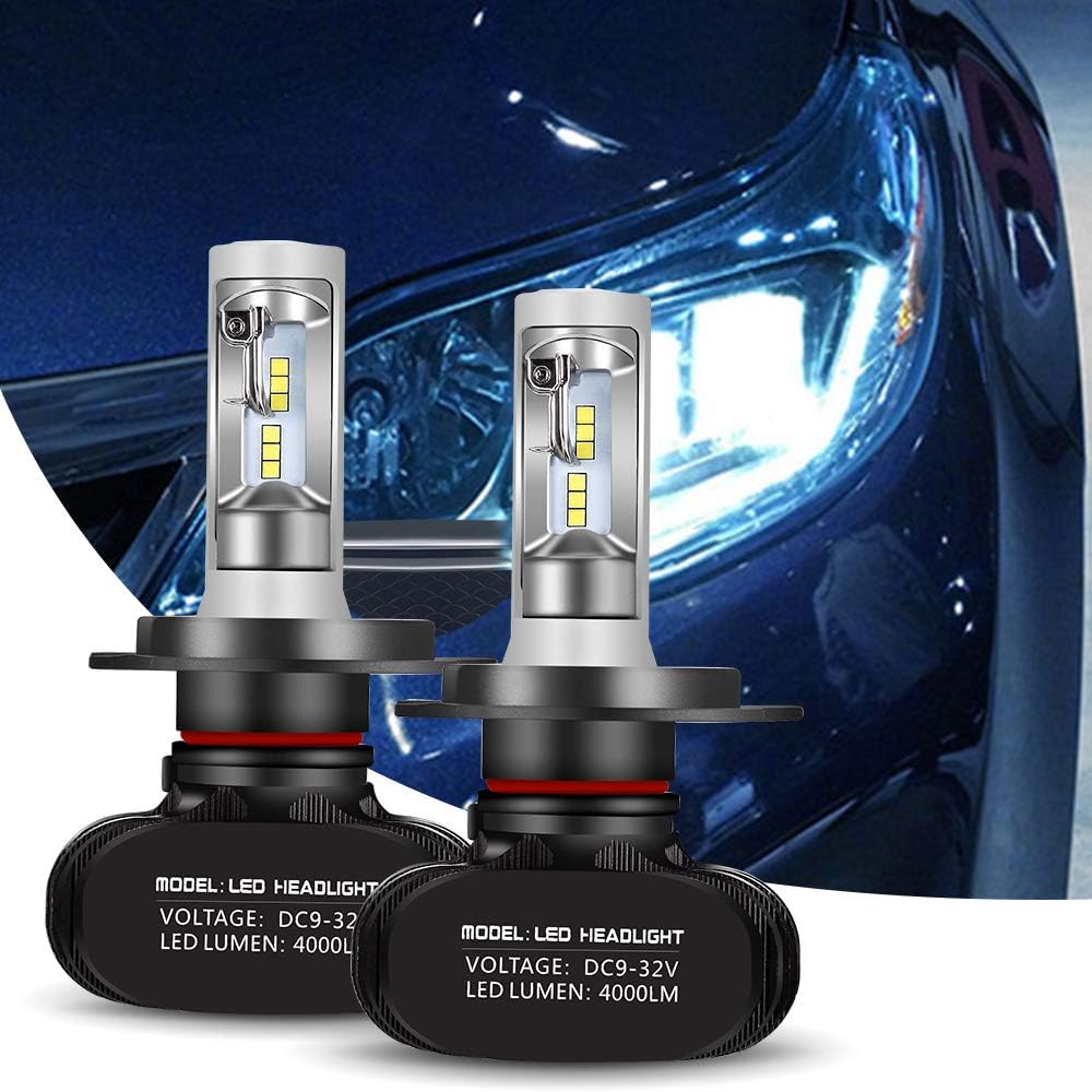 Amazon.fr Ampoule H4 LED, GreenClick 8000LM 6500K SeoulCSP LED Phares Voiture Ampoules