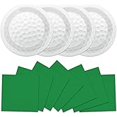 48Pcs Golf Paper Plates and Napkins Golf Ball Themed Party Decorations White and Green Sport Ball Birthday Party Supplies Disposable Dinnerware Tableware for Teenagers Boys Adults Serves 24