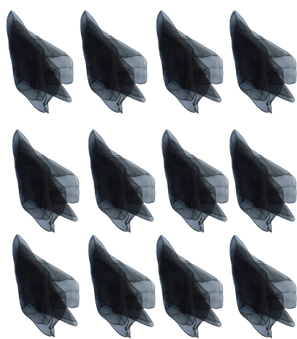 Hoerev Pack of 12 Aapprox. 40cm x 40cm Dancing Juggling Scarves