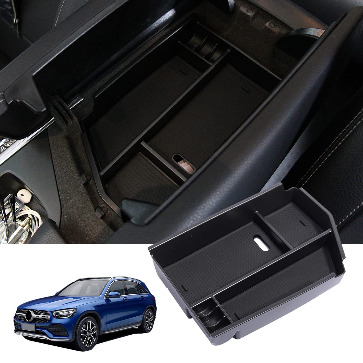 For ML GL GLE GLS Class C292 W166 Central Armrest Storage Box Container Tray Organizer Car Accessories For Left Hand Driver