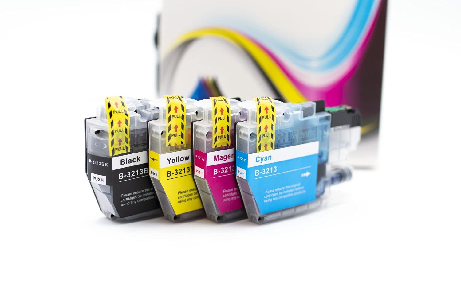 B-3213BK/C/m/Y Ink cartridges Compatible for Brother DCP-J772DW, DCP-J774DW, MFC-890dw, MFC-J895DW