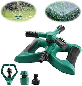 Aspersor de jardín, Aspersor automático de Agua Giratorio de 360 Grados