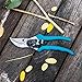 BUTTERFLY LOVE Professional Bypass Pruning Shears, Manual Hand Pruner, Garden Clippers, Tree Trimmers Secateurs (Blue-8 Inches)