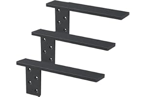 HARDOW Free Hanging Side Wall Floating Shelf Bracket 3 Pack 14 Inch Heavy Duty Countertop Support Bracket for Breakfast Bars Cabinet Granite Countertops with No Knee Wall or Pony Wall
