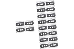 FELTECHELECTR 20pcs Recordable Blank Cassette Tapes Empty for Audio Messages Music Preservation DIY Projects