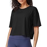 G4Free Lightweight Womens Workout Tops Loose Fit Short Sleeve Summer T Shirts Athletic Gym Tees Basic Yoga Shirts Casual