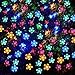 Vmanoo Battery Operated Timer String Lights 50 LED Blossom Flower Fairy Christmas Lighting Decor For Outdoor, Indoor, Garden, Patio, Bedroom Wedding Decorations (Multi Color)