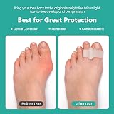 Welnove Pack of 12 Bunion Corrector Toe Separators Two Loops Multi Sizes view 4