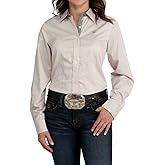 Cinch Women's Long Sleeve Button Up Orange Stripe Western Shirt