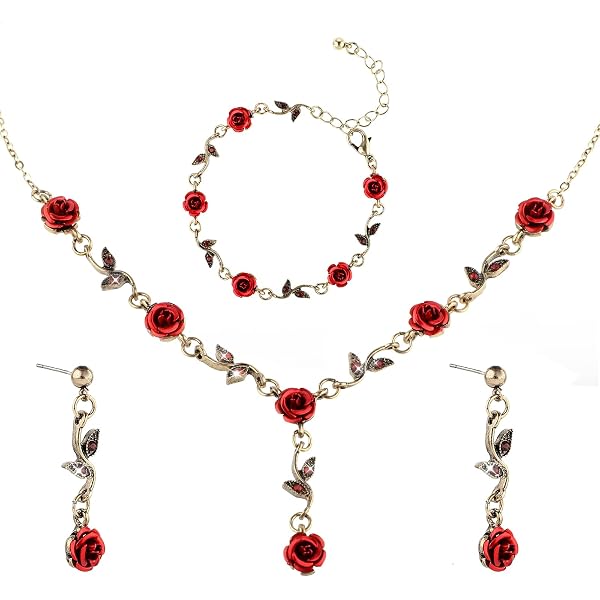 Mardi Gras Necklace & Earrings Set - Glitter Fleur De Lis Choker & Dangle Earrings - Carnival Party Accessories