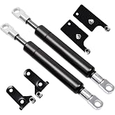 TSUBASA Rear Tailgate Assist Shock Strut Kit for Toyota Hilux Revo 2015-2025 GUN125 GUN126 Pickup Truck Back Door Slow Down Lift Support Dampers Gas Spring (Normal Black)