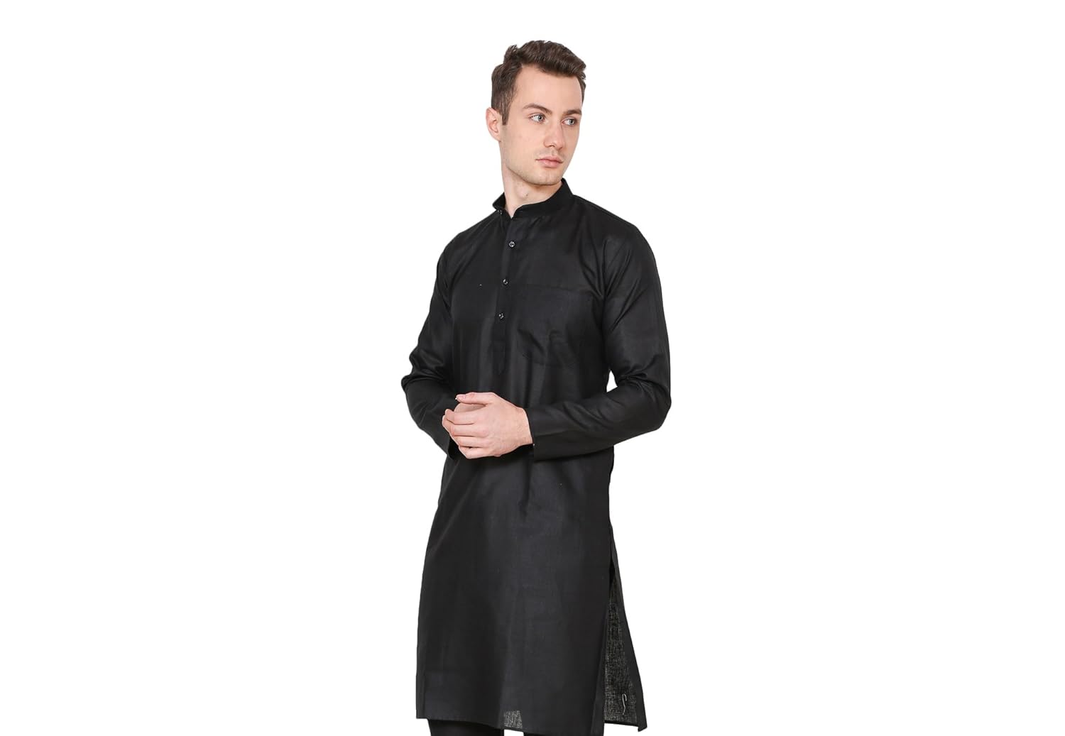 royal kurta men's khadi linen casual long comfortable kurta