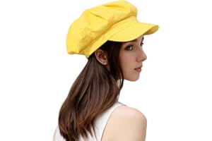 HENGWOYS Newsboy Hats for Women -100% Cotton Womens Newsboy Cap Vintage Cabbie Hat - Pageboy Hats for Women Girls Ladies Gift