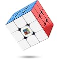 CFMOUR Magnetic Speed Cube 3x3 - Moyu RS3M Stickerless Cubes with Stand, 48 Magnets - Super Fast Problem-Solving Brain Teaser Puzzle Toy for Kids & Adults