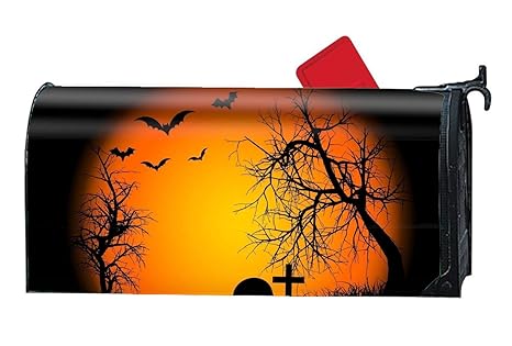 Amazon Com Byuii Halloween Bat Grave Magnetic Mailbox Covers