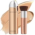 TOSOUATOP Airbrush Foundation Set with Soft Makeup Brush, [Light Weight], [Long Lasting], [Anti-aging Ingredient], [Oil Control Formula], Full Coverage Foundation for All Skin Type, 04# Buff Beige