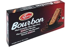 Bourbon Chocolate Sandwich Cookies, (320g), Rich and Creamy Chocolate Cream Biscuits | Premium Quality Grocery Food | Ideal S