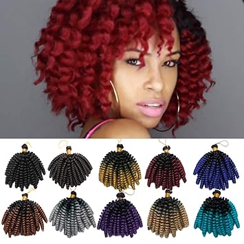 Amazon Com 6 Inch Jamaican Bounce Hair Short Curly Crochet