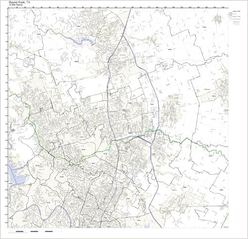 Round Rock Zip Code Map Round Rock, Tx Zip Code Map Not Laminated: Amazon.com: Office Products