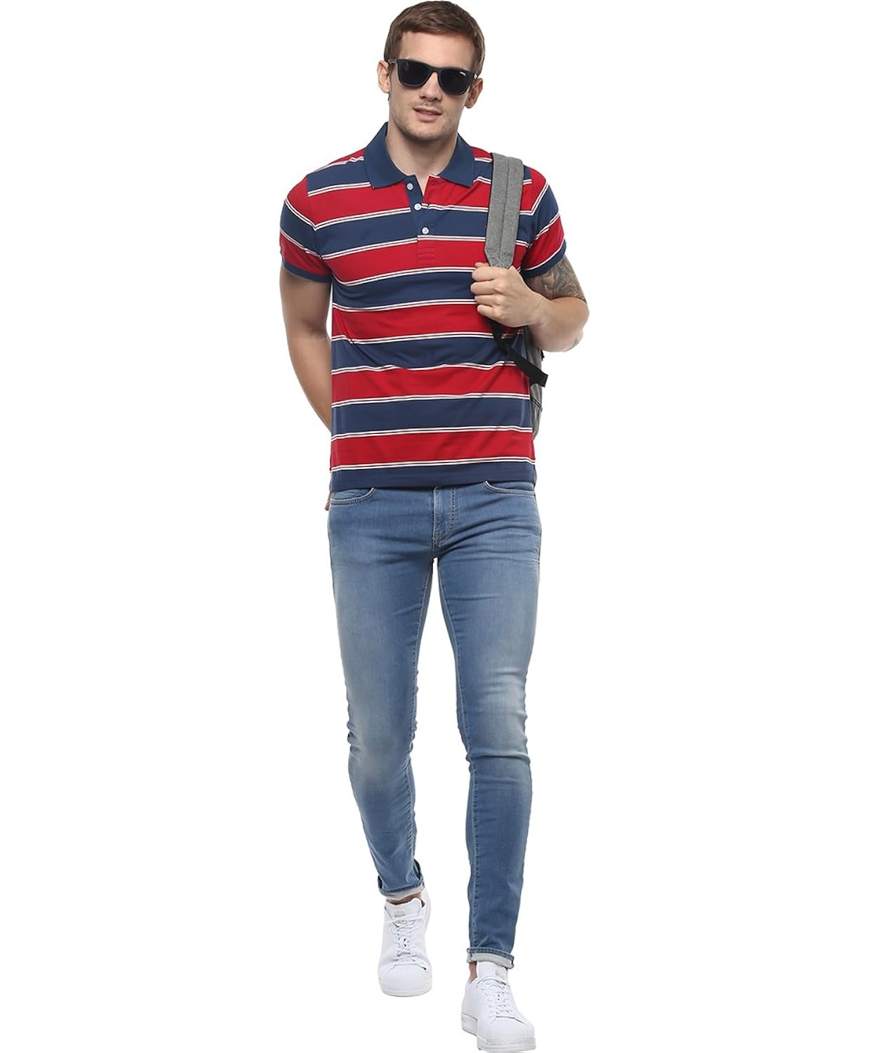 american crew men's cotton blend polo t-shirt