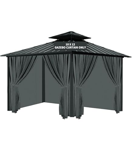 Amazon.com : 10x12 Gazebo Replacement Mosquito Netting, 4-Panel