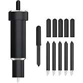 Deep Cut Blade for Maker 3/4/Maker/Explore 3/4/Air 2/Air/One/Venture,60° Deep Point Blade and Housing for Cutting Metallic/Ge