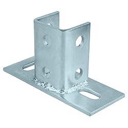 OTTFF 4 Pack 2 Slot U Post Base for 1-5/8" Square
