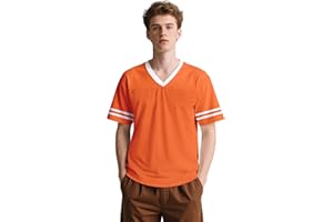 pod4soccer Football Jersey Blank Mesh Hip Hop Short Sleeve Shirt Plain Practice Sport Uniform Gift for Men S~3XL