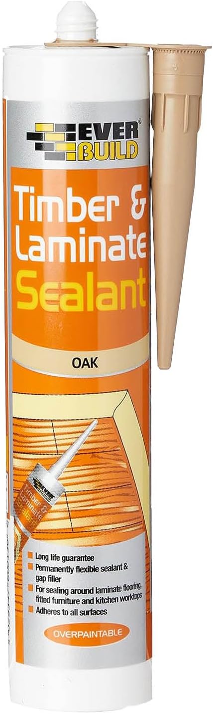 Sika Everbuild Timber and Laminate Sealant Oak 290ml Permanently Flexible
