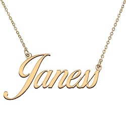HUAN XUN Customized Custom Simple Any Name Necklace