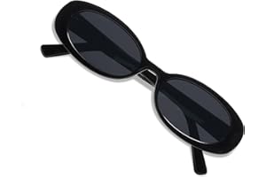 VANLINKER Polarized Retro Oval Sunglasses for Women and Men Small 90s Style VL9580