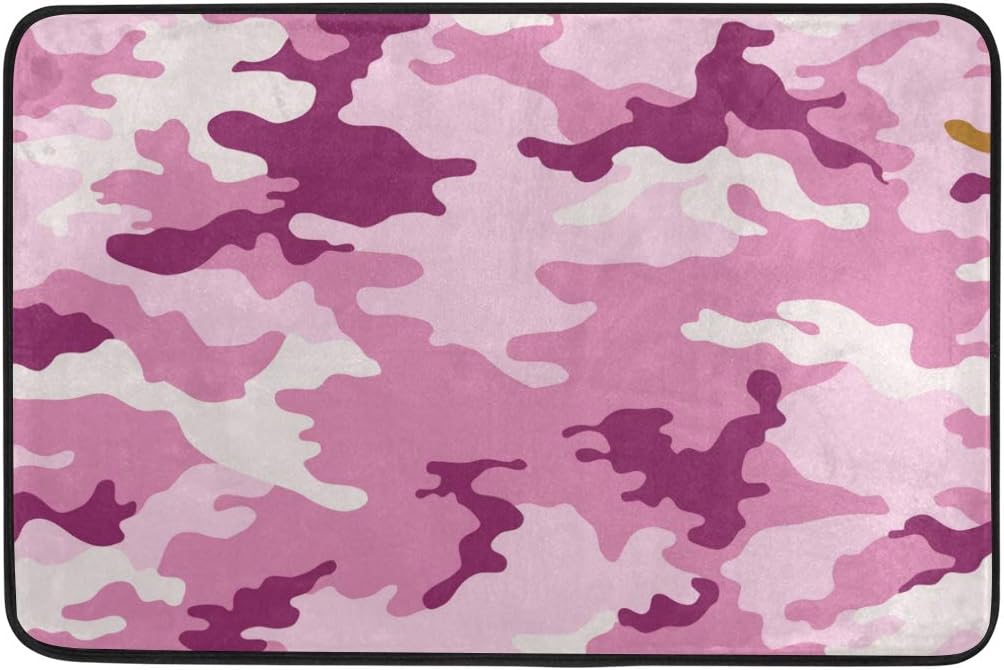 Amazon Com Malplena Pink Camouflage Floor Mats Shoes Scraper