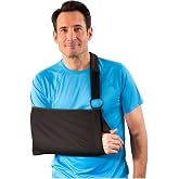 Breg Universal Deluxe Shoulder Sling | Shoulder immobilizer for clavicle fracture or post-surgical support, breathable cotton with ultra-soft straps for men &amp; women