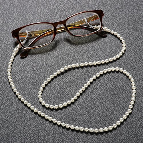 Pearl Acrylic Reading Glasses Strap Eyewear Strap Sunglasses Holder