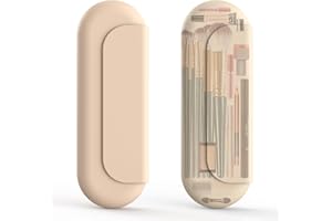 Proke Silicone Makeup Brush Holder Travel: Compact and Stylish Travel Makeup Brush Case with Upgrade Anti-Fall Out Magnetic Closure: Makeup Brush Pouch Organizer for Travel