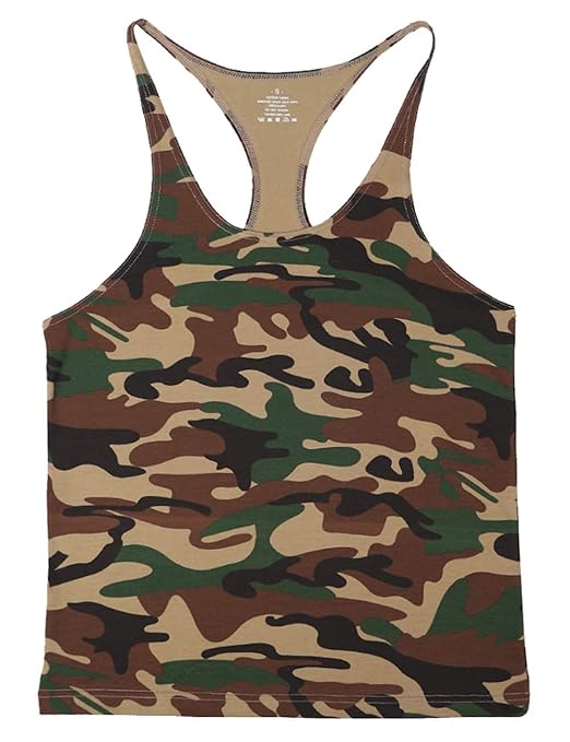 Musclealive Herren Fitnessstudio Stringer Unterhemd 1 cm Strap dehnbares Material aus Baumwolle