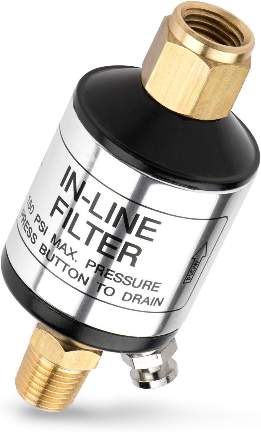 Neiko 30253A Water & Oil Separator For Air Line | 1/4" Npt Inlet & Outlet | 150 PSI - - 