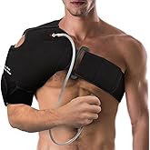 NatraCure Hot or Cold Therapy Shoulder Ice Pack Wrap, Brace for Pain Relief - (Heating Pad for Rotator Cuff Injuries, Surgery, Gym, Baseball, Pitching) - 6032