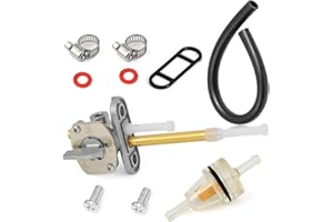 LCAPT Fuel Valve Petcock Kit Compatible with Yamaha Big Bear 350 1987-1999 Kodiak 400 4WD 1993-1999 YZ125X 2020-2022 YZ250X 2