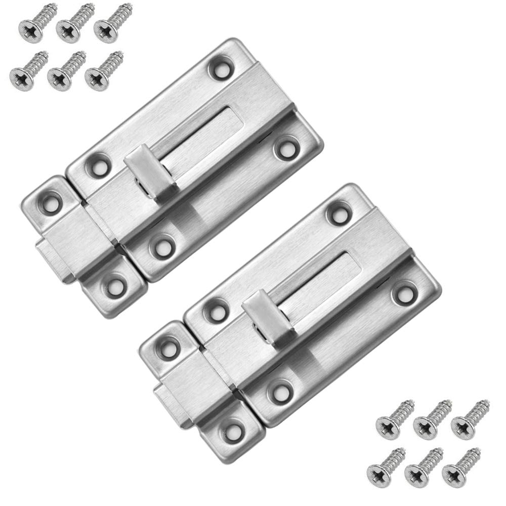 Aseo Cabaña Dormitorio Ventana 2 Pcs Cerrojos para Puertas Pestillo