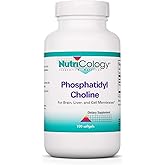 Nutricology Phosphatidyl Choline Supplement - Lecithin Capsules, Digestive Enzymes for Liver, Fat Digestion Support, Choline Supplements for Fatty Liver, 1540mg Softgels - 100 Count