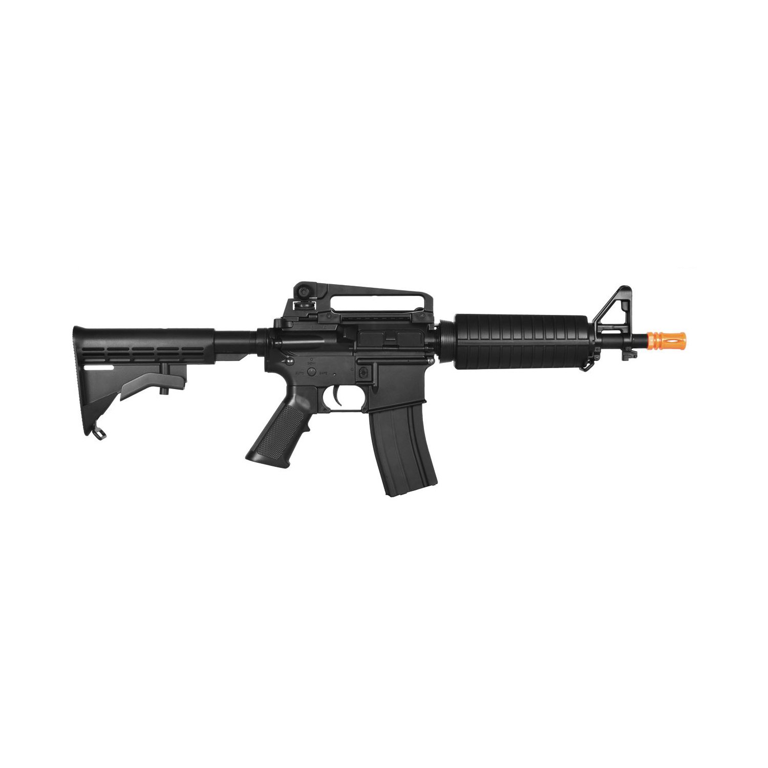 Lancer tactical lt-01bl pistola de airsoft eléctrica fps-400 m4 comando completo y semi automático v2 caja de cambios de metal completa (pistola de airsoft)