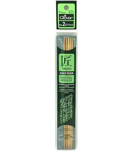 Amazon.com: Takumi Bamboo Double Point Knitting Needles 7
